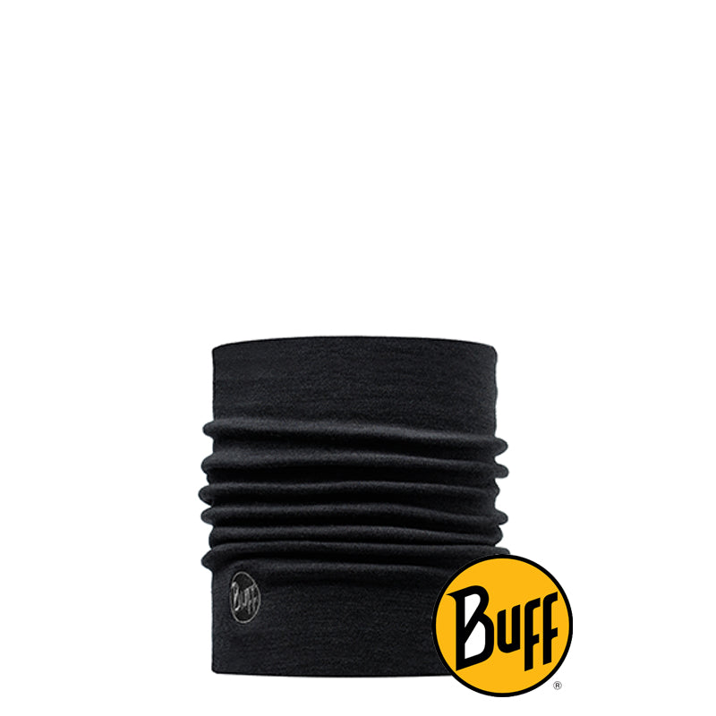 Heavy Merino Wool Neckwarmer Solid Black