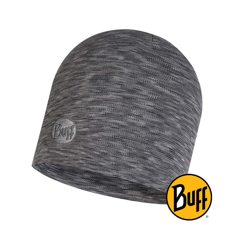 Heavyweight Merino Wool Hat Fog Grey Multistripes