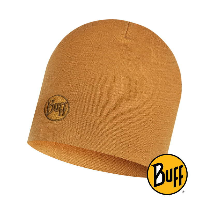 Heavyweight Merino Wool Hat Solid Camel