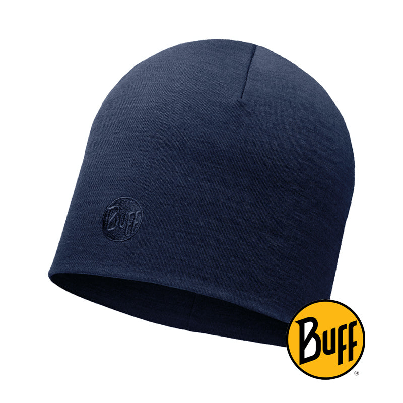 Heavyweight Merino Wool Hat Solid Denim