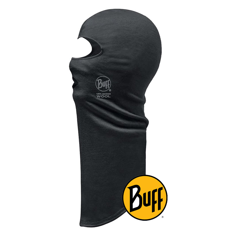 Lightweight Merino Wool Balaclava Solid Black