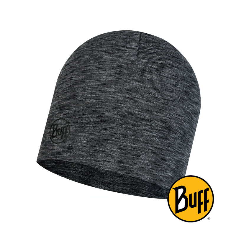 Lightweight Merino Wool Hat Graphite Multi Stripes