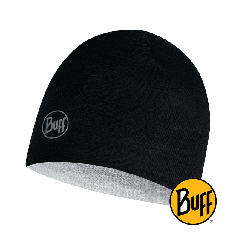 Lightweight Merino Wool Reversible Black - Grey