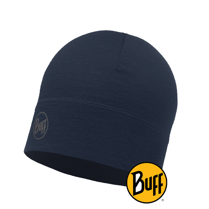 Merino Wool Hat Solid Navy