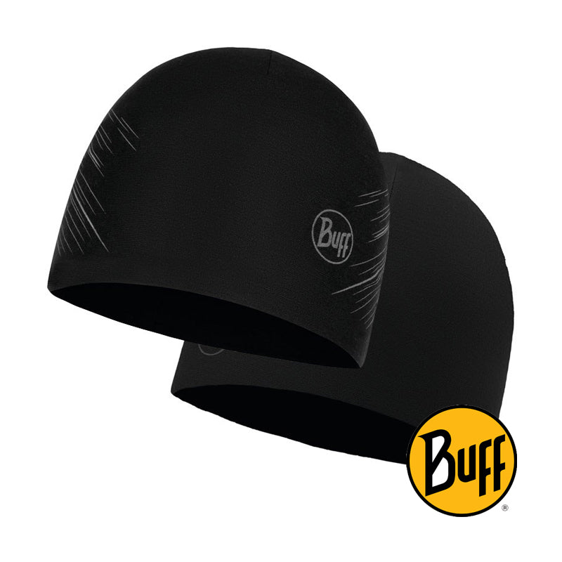 Microfiber Reversible Hat Solid Black