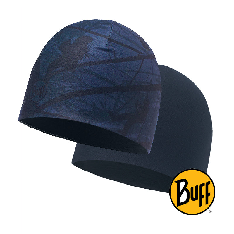 Microfiber Reversible Hat Vertical Navy