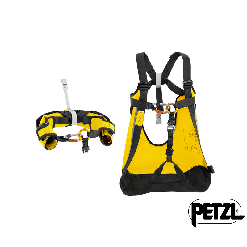 Lazo de salvamento y triángulo de evacuación confortable con tirantes THALES - Petzl