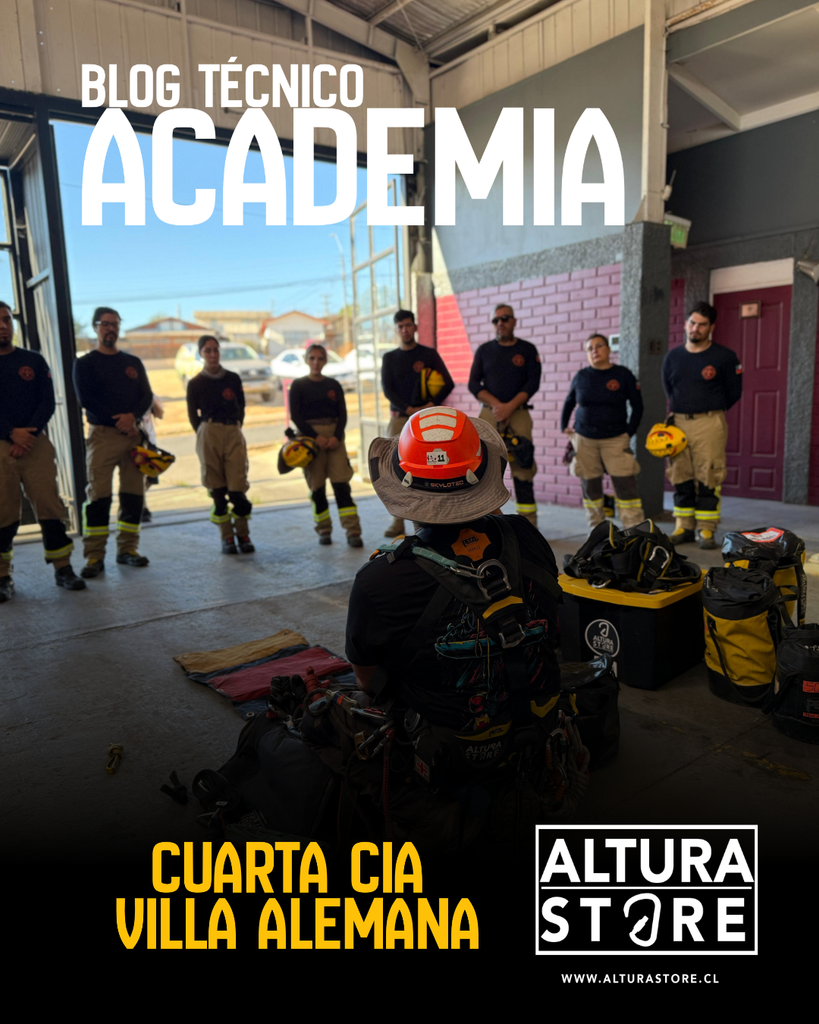 Academia de Rescate por Cuerdas junto a la Cuarta Compañía de Bomberos de Villa Alemana